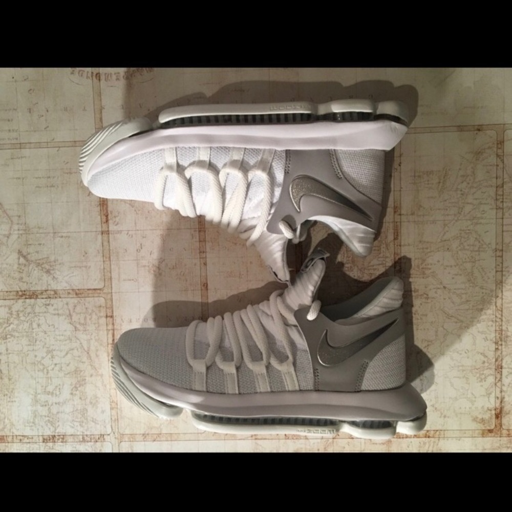 2017 KD 10 Still KD White/Chrome-Pure Platinum